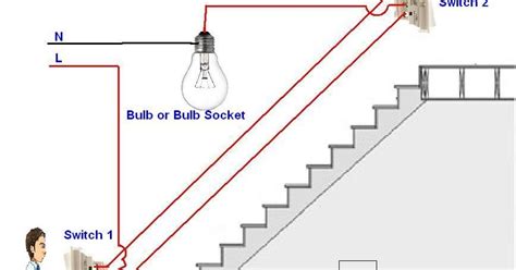 How To Control A Lamp Light Bulb From Two Places Using Two Way