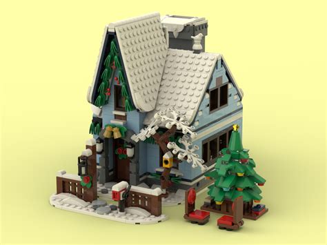 Lego Moc Winter Cabin By Brick Artisan Rebrickable Build With Lego