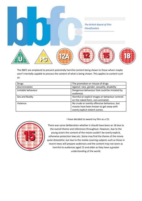 The British Board Of Film Classification Pdf