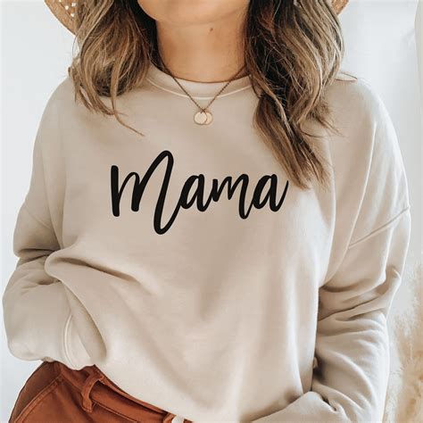 Mama Script Sweatshirt Mama Sweatshirt T For Mom Mama To Etsy