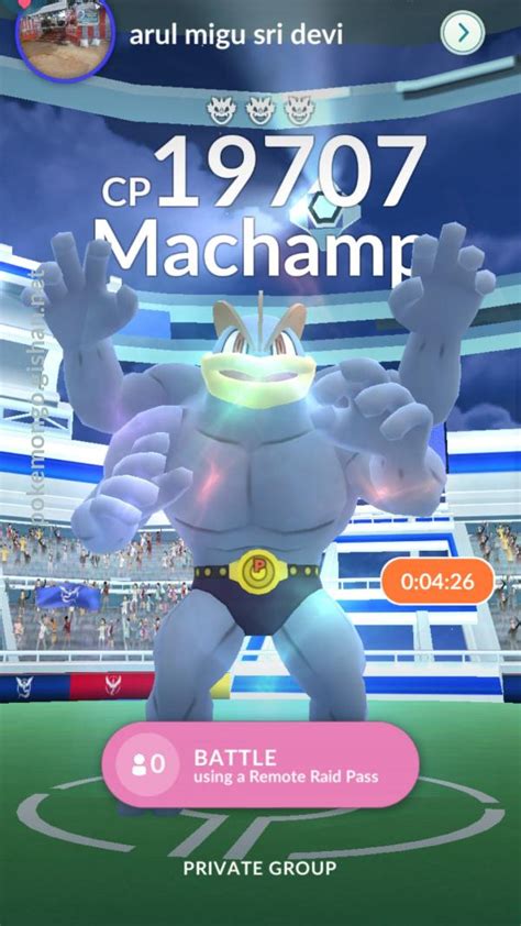 Machamp Raid Boss Pokemon Go