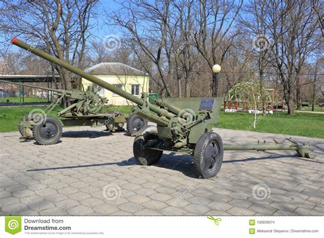 Zis 2 Is A Soviet 57 Mm Anti Tank Gun Used During Wwii Editorial Stock