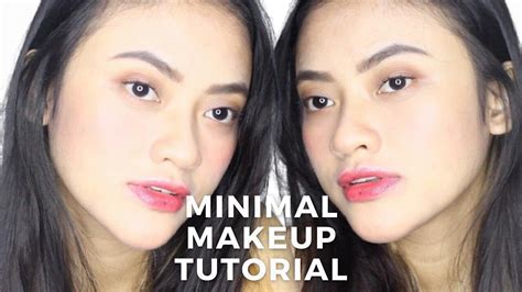 minimal makeup tutorial no foundation mega ayu youtube