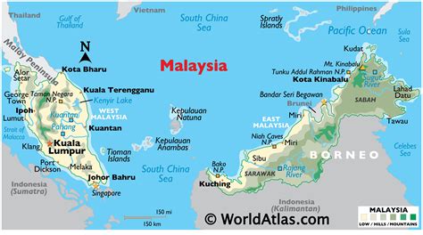 Geography Of Malaysia Landforms World Atlas