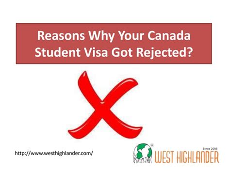 Reasons Why Your Canada Student Visa Got Rejected Ppt