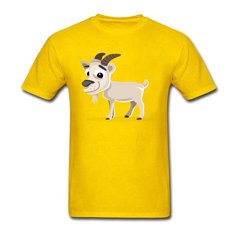 Goat T Shirt Male Latest Unique Tshirt Casual Exercise Comfortable T Shirt Goat Man Summer O