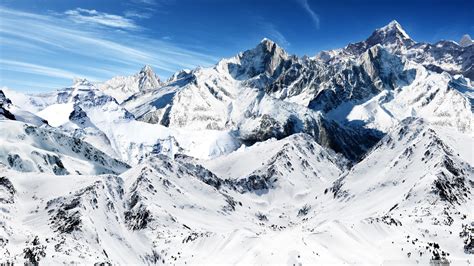 Snowy Mountains Wallpapers Hd