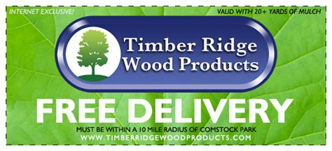 Coupons Timber Ridge Wood Products Your Local Landscape