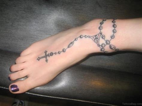 Our website provides the visitors with some great rose & rosary ankle tattoo. 63 Cool Rosary Tattoos On Ankle