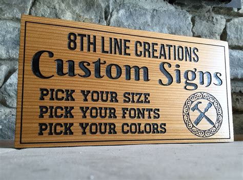 Custom Wood Signs Wooden Signs Personalised Signs Cedar Etsy