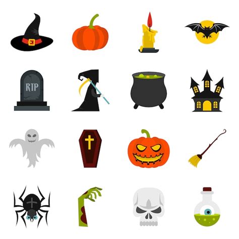 Premium Vector Halloween Icons Set