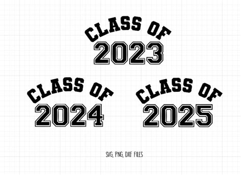 Class Of 2023 Svg Class Of 2024 Svg Class Of 2025 Svg Class Etsy Uk