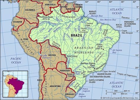 Brazil Is So Large That It Takes Up 3287956 Square Miles Of South