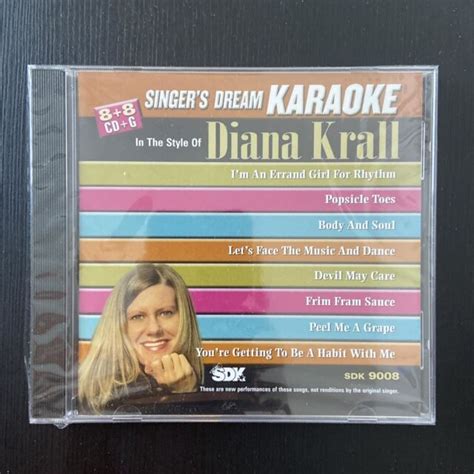 singer s dream karaoke cdg sdk9008 sing the hits of diana krall for sale online ebay