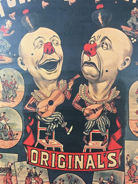 Circus Clown Poster Freak Show Freakshow Vintage Reproduction Etsy