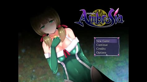 ด Ambrosia RPG Hentai game Ep Sexy nun fights naked cute flower girl monster เรว