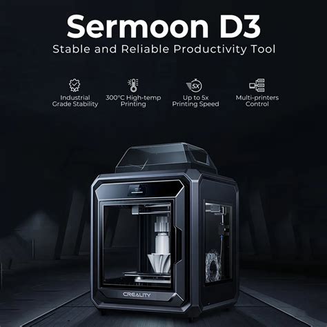 Sermoon D3 3d Printer Creality Fully Enclosed 3d Printer 300250300mm