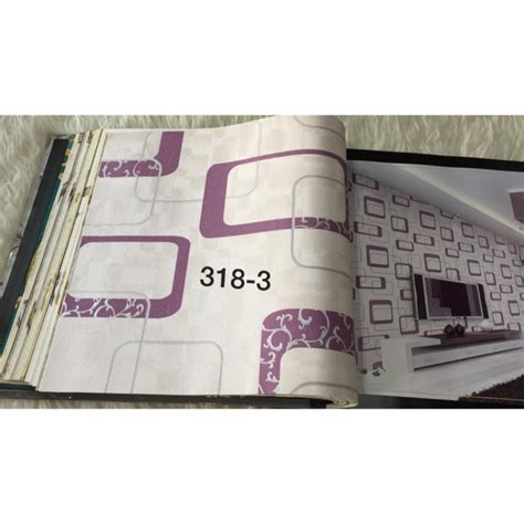 Wallpaper Dinding Minimalis Kotak Ungu Varian Warna murah (L) | Shopee