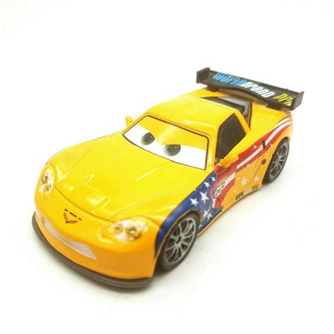 Disney Pixar Cars 2 Jeff Gorvette World Grand Prix Racers America Usa