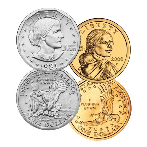 1981 Susan B Anthony Dollar With Sacagawea Dollar The Patriotic Mint