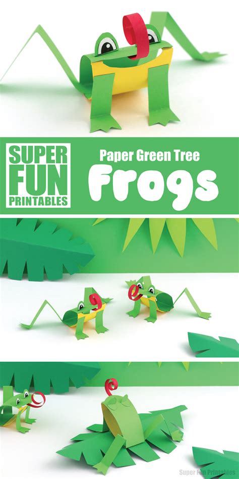 Green Tree Paper Frog The Craft Train