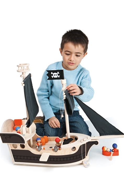 Kids Sevi Large Wooden Pirate Ship Toy Garmentory