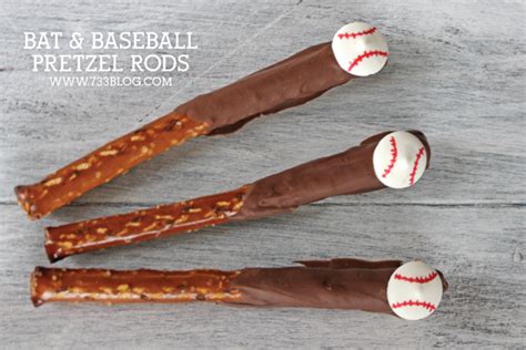 Baseball And Bat Chocolate Pretzels Inspiration Made Simple