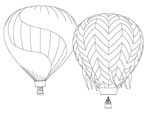 Adult Colouring Pages For Hot Air Balloon Clip Art Library
