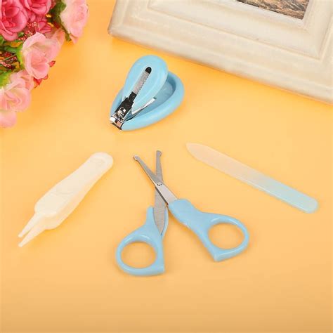 Baby Nail Care Kits Pack Safety Design Clipper Scissor Like Tweezers