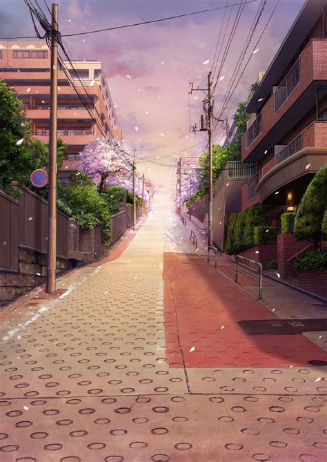 beautiful anime street background are you looking for anime city street background night