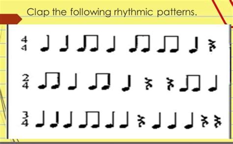 Clap The Following Rhythmic Pattern Brainlyph