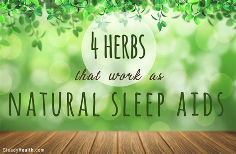 Four Herbs That Work As Natural Sleep Aids Alternative Medicine And Healing Therapies Articles