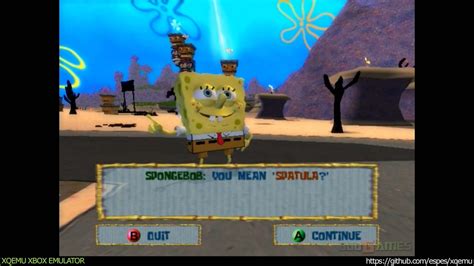 Xqemu Xbox Emulator Spongebob Squarepants Battle For Bikini Bottom