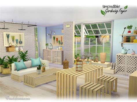 Gardening Foyer Decor By Simcredible At Tsr Sims 4 Updates