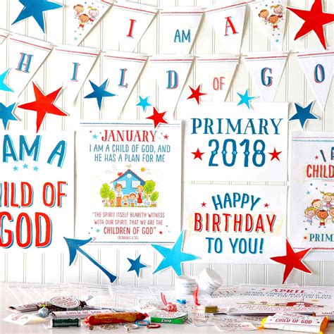 Free Primary 2018 I Am A Child of God Printables | Primary, Monthly themes, Primary sharing time