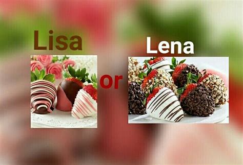 Lisa Or Lena Theme Strawberry With Chocolate Anjalie Cumpleaños