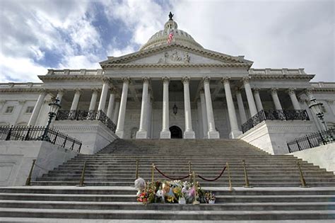 Washingtons Other Monuments Flowers For Congresswoman Gabrielle
