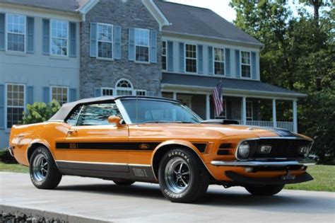 1970 Grabber Orange Ford Mustang Convertible Twister Mach 1 Shelby