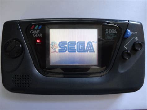 New Glass Screen Sega Game Gear Launch Edition Black Handheld System Ebay