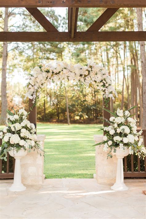 Blush Pink White Wedding Arch Decor Elegant Wedding Arch