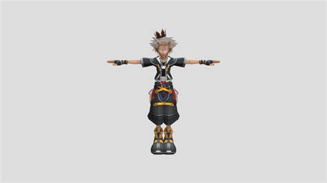 Sora Kingdom Hearts 2 Final Mix Jpn Download Free 3d Model By