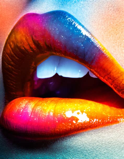 Multi Colored Lips Not My Style But Interesting Rainbow Lips