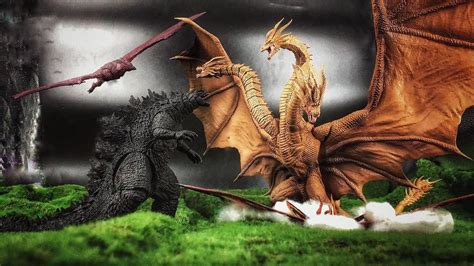 Shma Godzilla Rodan And Mothra Vs King Ghidorah By Misssaber444 On