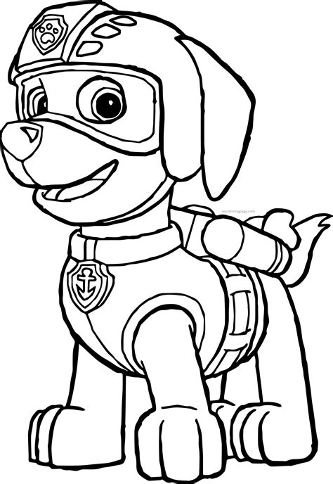 He's looking very happy in this picture, and i bet he's. Marshall Paw Patrol Coloring Page at GetDrawings | Free ...