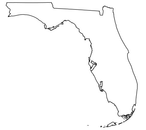 Blank Florida Map