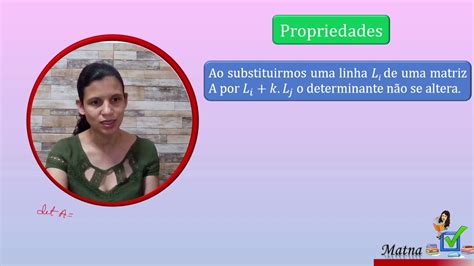 Propriedades De Determinantes YouTube