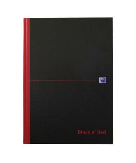 Oxford Black N Red A4 Hardback Casebound Notebook 192 Pages For Sale