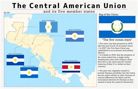The Central American Union Rimaginarymaps