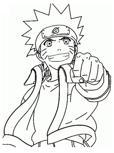 Coloriage Naruto Gratuit à Imprimer