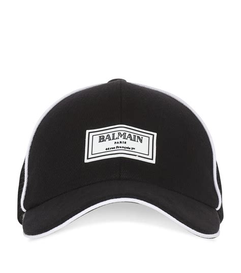 Balmain Logo Patch Baseball Cap Harrods Us